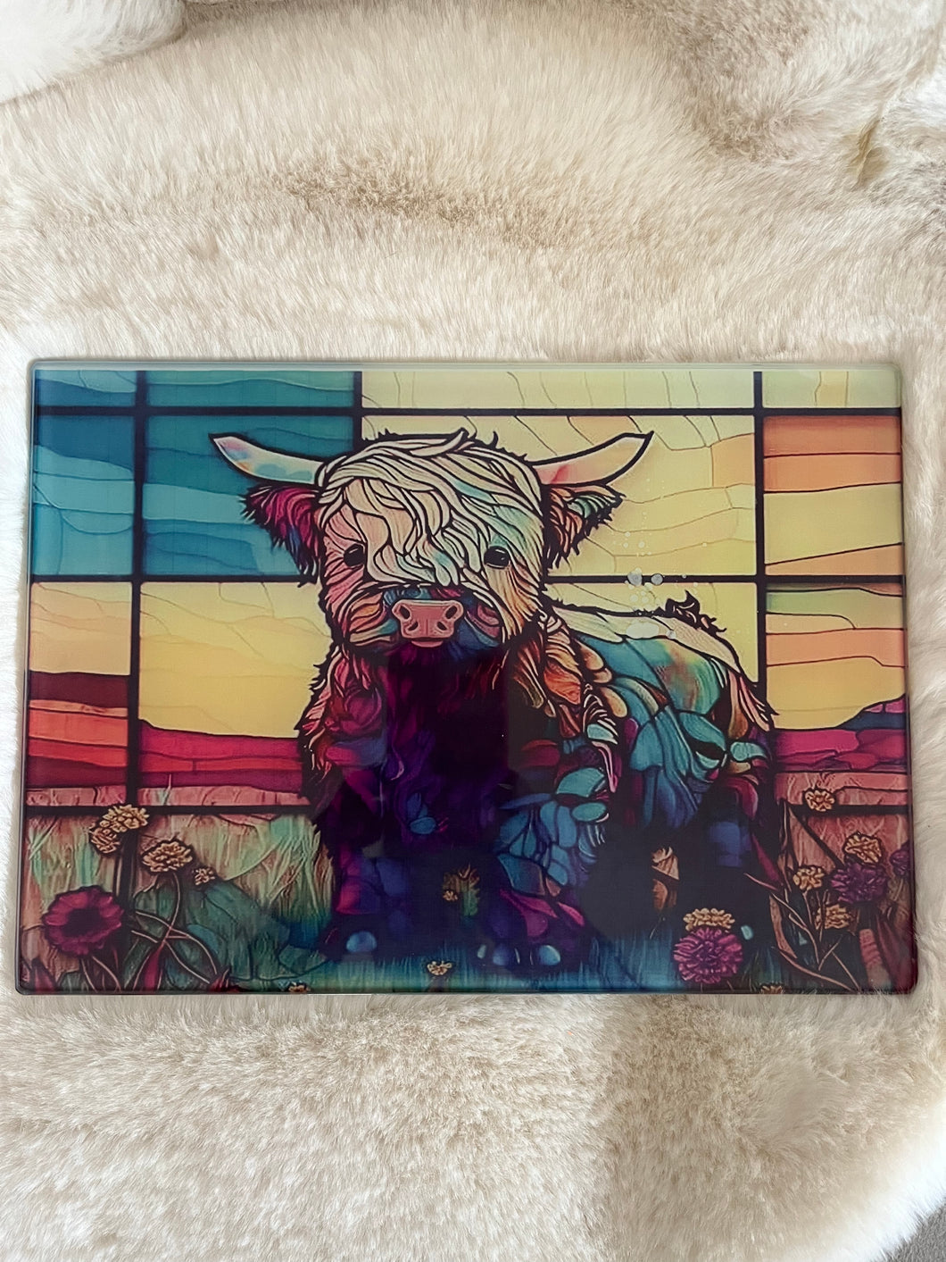 Glass chopping board